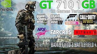 GT 710 1GB Games Test in 2024 + i7 3770 | 10 Games Tested