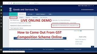 GST -Composition Scheme Withdrawal/ Exit out from GST Composition Scheme