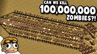 CAN WE KILL 100,000,000 ZOMBIES?! | They Are Billions Custom Map Gameplay