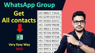 How to extract all numbers form whatsapp group | Save WhatsApp Group Contacts in excel