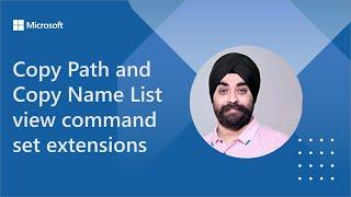 Copy Path and Copy Name List view command set extensions
