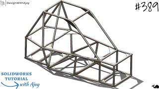Step-by-Step Tutorial: Designing a Baja Roll Cage Frame with SolidWorks @DesignWithAjay#solidworks