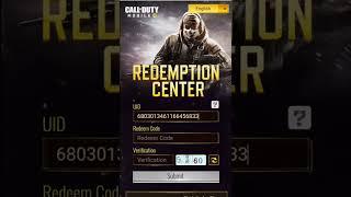 Call Of Duty Mobile REDEEM Code 2022