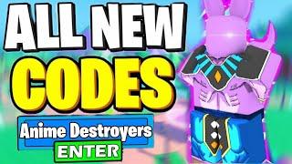 ALL OF *NEW* CODES Update in Anime Destroyers Simulator Roblox 2021!