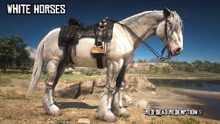 5 Most Beautiful White Horses for Arthur in Chapter 2 | Red Dead Redemption 2