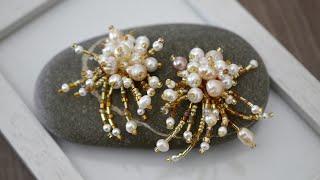 How to make pearl fashion clips with your own hands. tutorial