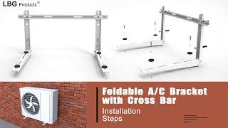 How to install mini split bracket with cross bar - LBG Products