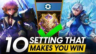 10 PRO PLAYER SETTING THAT WILL INSTANTLY MAKE YOU WIN EVERY GAME | KAZUKI OFFICIAL | MLBB