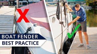 How to Use Boat Fenders