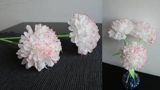 How To Make Tissue paper flower/ Easy craft ideas/ Paper craft/ school project