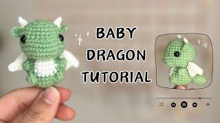 Amigurumi Dragon Crochet | How to crochet Little Dragon - Keychain