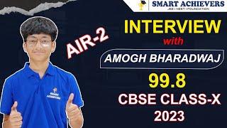 INTERVIEW CBSE TOPPER CLASS 10|| INTERVIEW with  AMOGH BHARADWAJ || CBSE TOPPER 2023