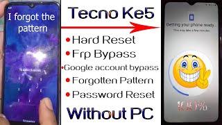 Tecno spark go 2020 hard reset || Unlock forgotten pattern and google account bypass without pc-100%