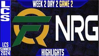 FLY vs NRG Highlights Game 2 | LCS W2D2 Summer 2024 | FlyQuest vs NRG Esports Week 2 Day 2