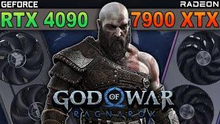 God of War Ragnarök - RTX 4090 VS RX 7900XTX - IMPRESSIVE