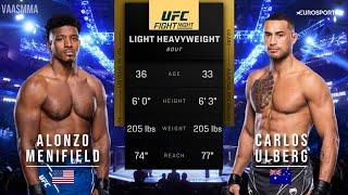ALONZO MENIFIELD VS CARLOS ULBERG FULL FIGHT UFC ON ESPN 56
