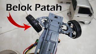 Settingan Drift WPL D12 #1: Camber + Toe Out + Belok Patah + Cara Ceperin