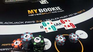 $100,000 Insane High Roller Blackjack - Huge Win - Big Bet Blackjack - E294