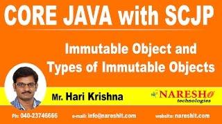 Immutable Object and Types of Immutable Objects | Java Tutorial