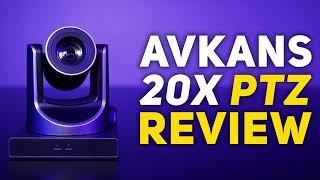 AVKANS PTZ Camera, 20X Live Streaming Video Camera