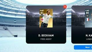 Legends Worldwide Box Draw PES 2019 Mobile Get David Beckham