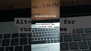Add current Date and Time shortcut keys #shortcutkeys #computer #date #time #msword