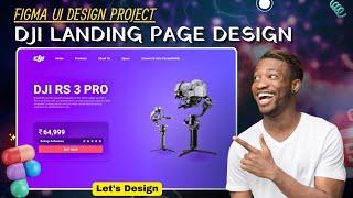 DJI Landing Page Design Figma | Figma Responsive Web Design Tutorial | Figma Project | UI UX Figma