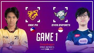 ONIC PH vs EVOS ESPORTS GAME 1 | ONIC vs EVOS GAME 1 | ESL SNAPDRAGON PRO SERIES