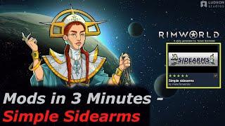 Rimworld Mods in 3 Minutes - Simple Sidearms (by PeteTimesSix)