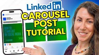 How to Create EYE-CATCHING LinkedIn Carousels | FULL GUIDE