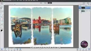 Photoshop Elements Creating a Painted Triptych frame