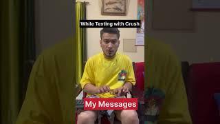 While Texting with Crush #funnyshorts #lovequotes