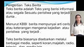 Pengertian teks berita, ciri-ciri, dan unsur-unsur teks berita.