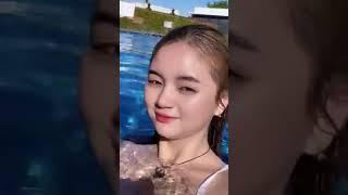 TANPA BRA !!!!!!!TIKTOK CANTIK KIENZY VIRAL,berenang tiktok hot,live hot,viral