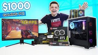 Insane $1000 Gaming PC Build 2020! [Ryzen 5 & RTX 2060S w/ 1440p 60FPS Benchmarks!]