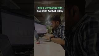 Top 5 Companies with Avg Data Analyst Salary  #datascience #datanalytics #viralshorts