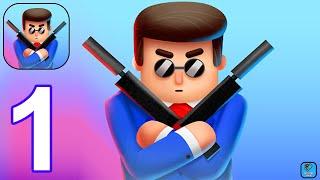 Mr Bullet Spy Puzzles - Gameplay Walkthrough Part 1 Classic Chapter 1-4 (iOS, Android Gameplay)