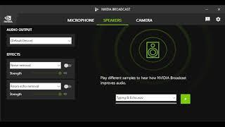 Nvidia Broadcast Background Noise Removal Features