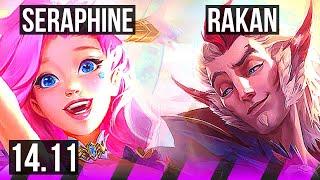 SERAPHINE & Lux vs RAKAN & Twitch (SUP) | 1/1/15, Rank 8 Seraphine | BR Challenger | 14.11
