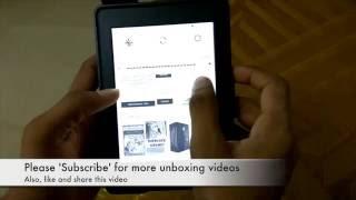 Amazon Kindle Paperwhite 2016 Unboxing & Setup | Taslar Kindle Paperwhite Origami Case Unboxing