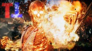 All Chars Become Fire Skeletons - Mortal Kombat 11 Scorpion Intro Swap