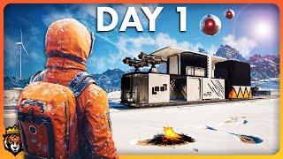 DAY 1 in this NEW Frozen Train Survival Game...