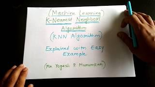 KNN Algorithm Explained with Simple Example   Machine Leaning