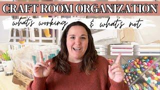 my craft room MUST HAVES + what's not working // life changing craft organization