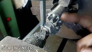 New Technic | Making Gear With Center Drill On Milling Machine