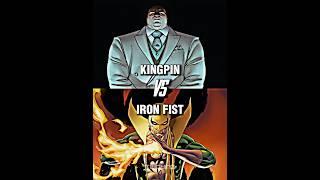 VILLAINS VS SUPERHEROES | Kingpin VS Iron Fist #shorts#marvel #dc#vs#youtubeshorts#MarvelShorts