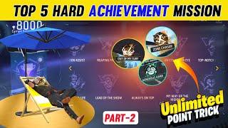 Top 5 Hard Achievement Mission Complete - Part 2 | Achievement Free Fire