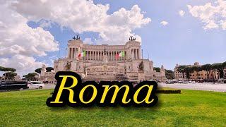 Walking Tour Rome Italy  #4k 60fps Piazza Venezia and more