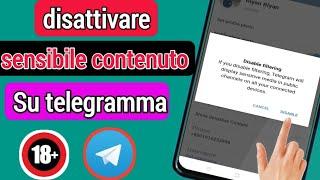 Come disabilitare i contenuti sensibili su Telegram |  Come disabilitare i filtri su Telegram