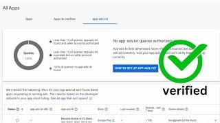 How to setup App-ads.txt file on a blogger website in 2023 | How to verify Admob  App-ads.txt file